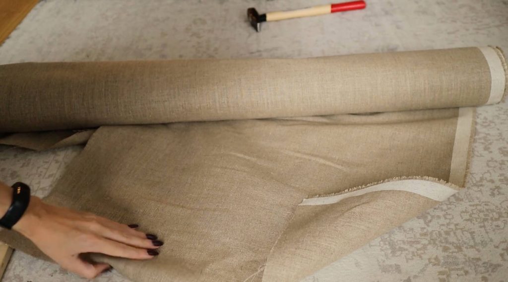 raw linen canvas roll